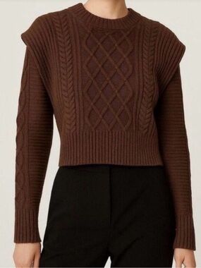 Aritzia Babaton Seek Sweater Brown
